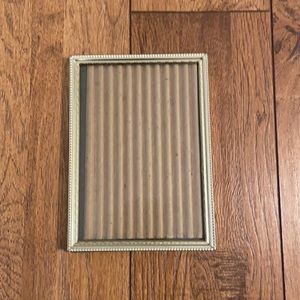 Vintage Gold Colored Pressed Metal Frame